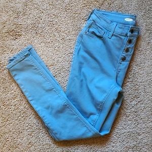 Old Navy Rockstar Super Skinny High Rise Aqua Jeans Sz 4